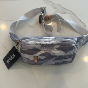 MZ Wallace Gray Canp Fanny Pack / Cross Body